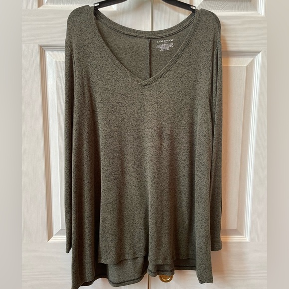 Lane Bryant Greenish Gray Knit Top Size 18/20 - Picture 1 of 4